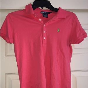 Slim fit Coral Polo t-shirt